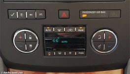 Vehicle Climate control controls
